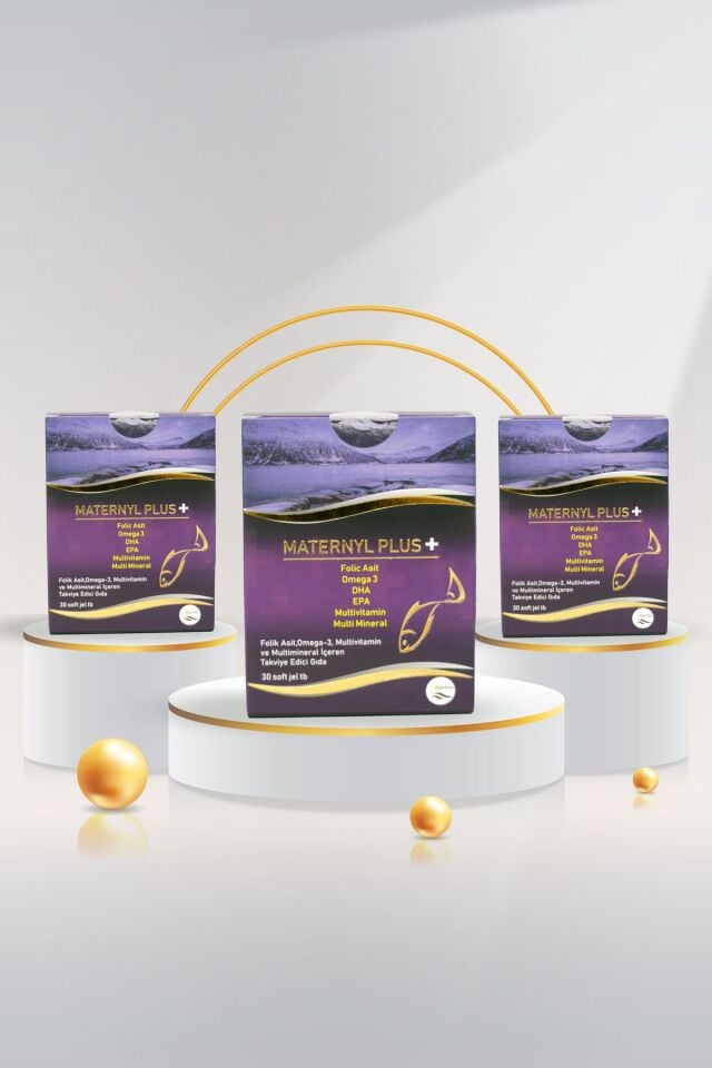 maternyl plus 3 lü fırsat paketi balık yağı+ vitamin