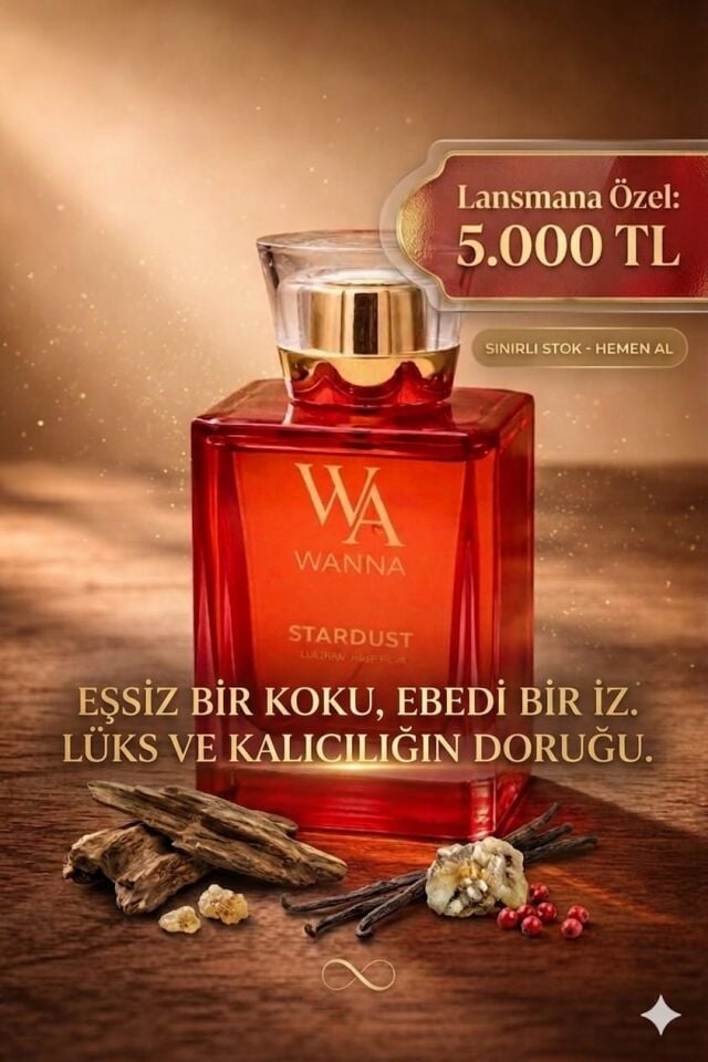 Stardust 100 ml Eau de Parfum Unisex Parfum– Niş, Odunsu & Ultra Kalıcı Lüks Koku