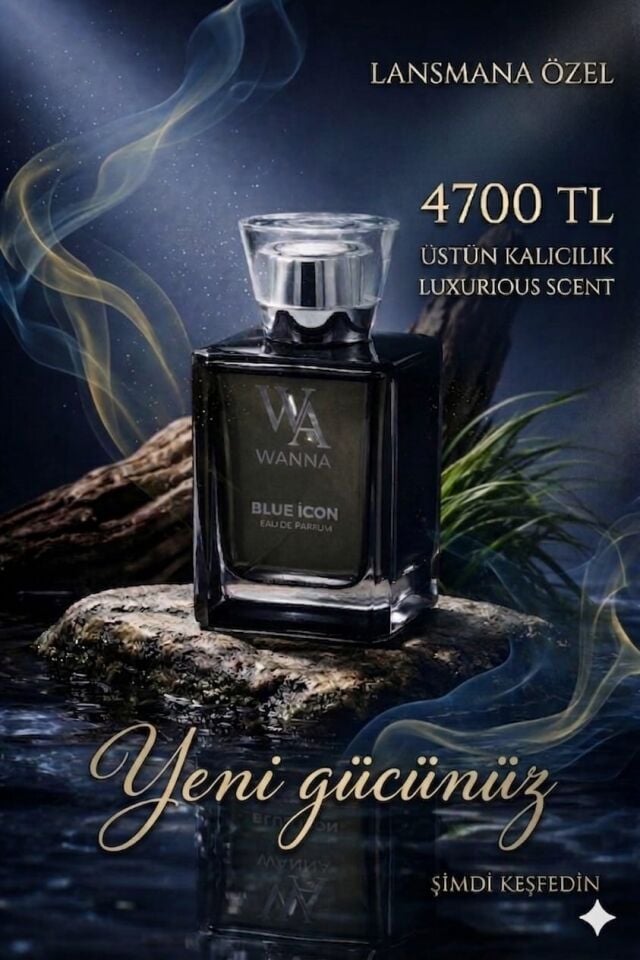 Wanna Blue Icon 100 ml Eau de Parfum Erkek Parfüm – Ferah, Odunsu & Kalıcı Premium Koku