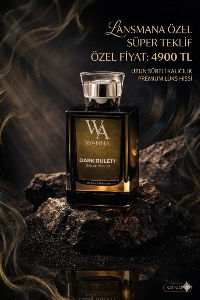 Dark Rulett 100 ml Eau de Parfum Erkek Parfüm – Niş, Karizmatik & Ultra Kalıcı Lüks Koku