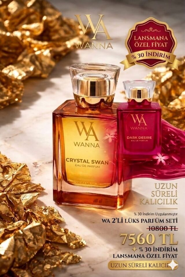 Wanna Dark Desire- Crystal Swan Parfüm İkili Set- Özel Fiyat