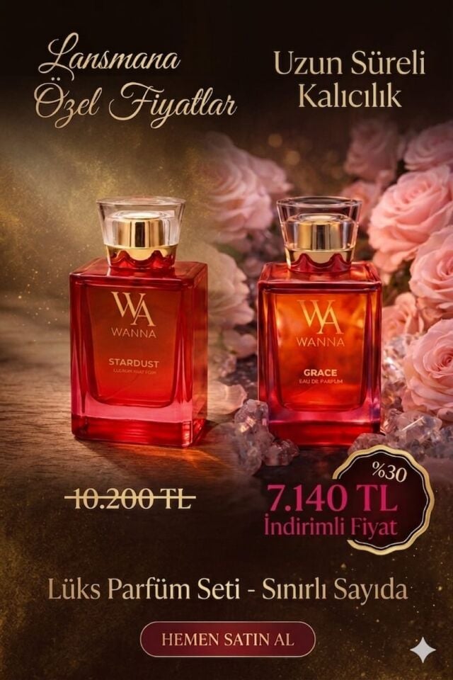 Wanna Stardust- Grace Parfüm İkili Set- Özel Fiyat