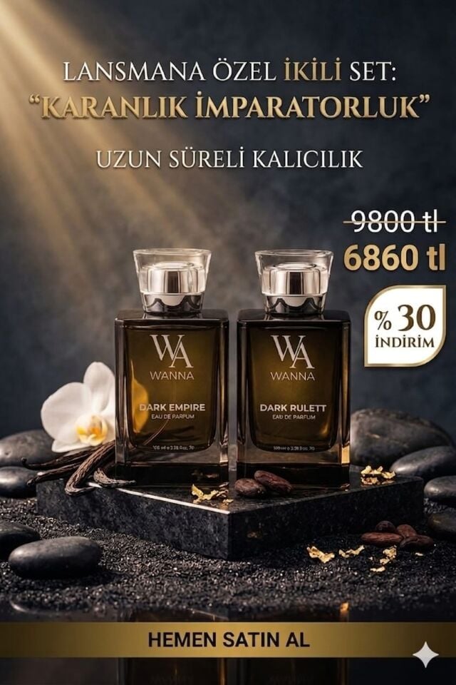 Wanna Dark Rulett- Dark Empire Parfüm İkili Set- Özel Fiyat